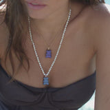 Captain Yummy Bear (CLIPPABLE) Adjustable Necklace with Pearls